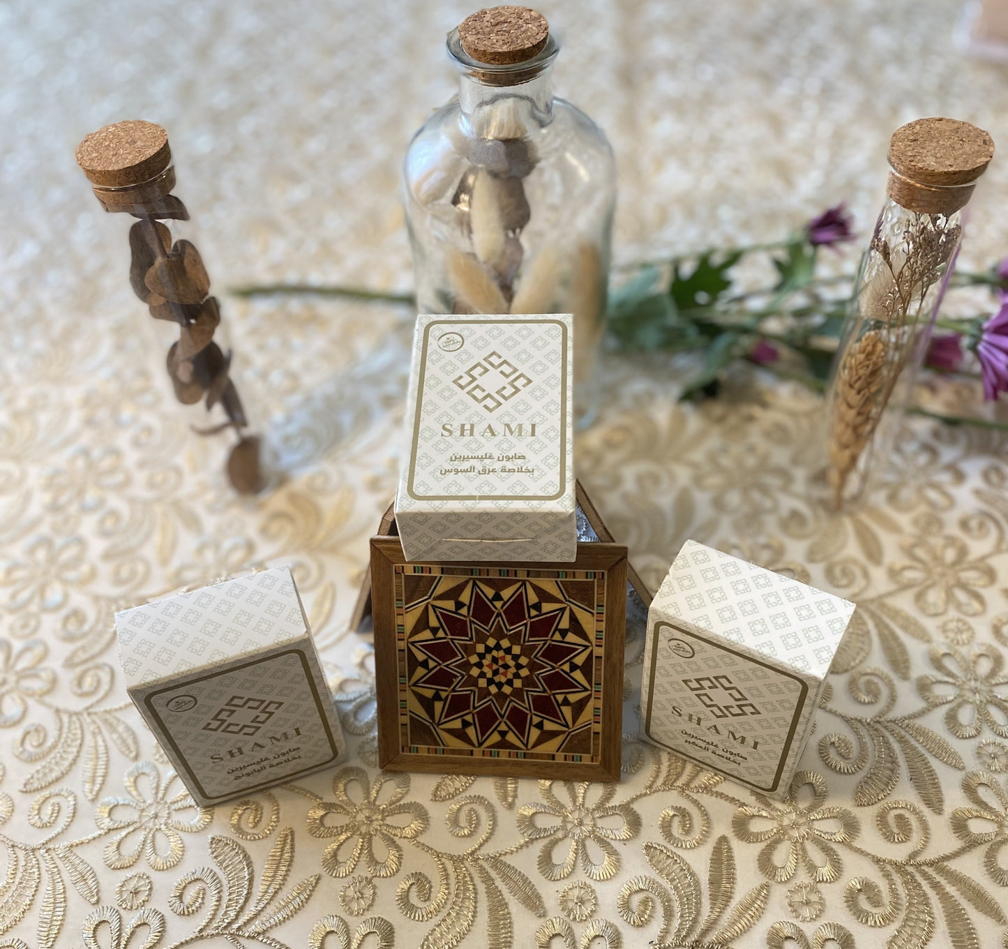 Lot de 3 Savons d’Alep à la Glycérine – Soin Douceur Visage